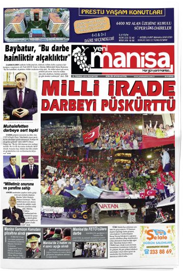 Manşet görseli: Yeni Manisa