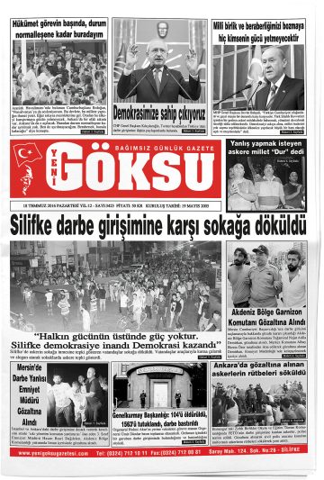 Manşet görseli: Yeni Göksu