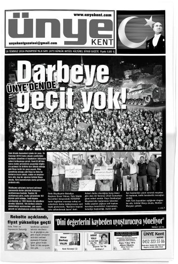 Manşet görseli: Ünye Kent