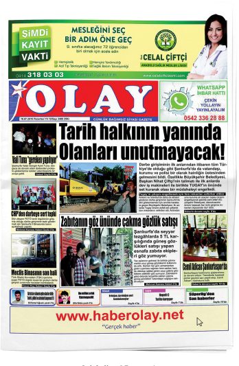 Manşet görseli: Şanlıufra Olay