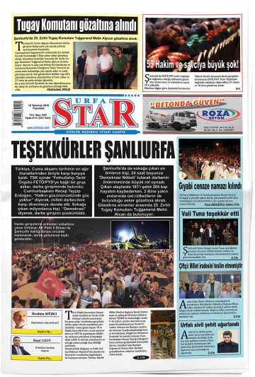 Manşet görseli: Urfa Star
