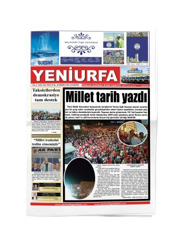 Manşet görseli: Yeni Urfa