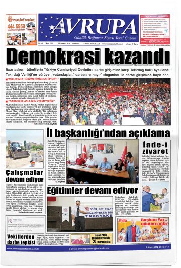 Manşet görseli: Avrupa