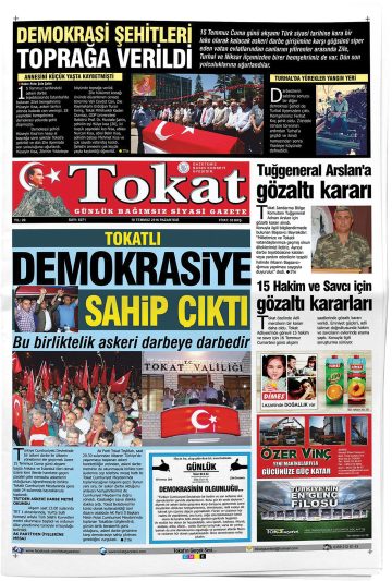 Manşet görseli: Tokat